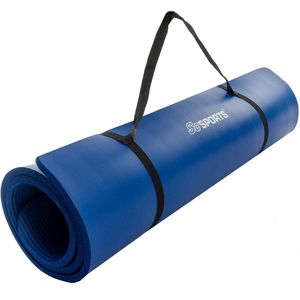 Fitnessmat - Sportmat - Yogamat antislip - Yogamat - 1.5 kg - rubber - Blauw - 190 x 80 x 1.5 cm
