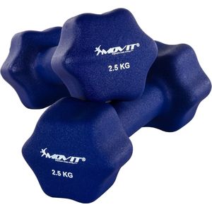 Dumbells - Dumbells set - Dumbell - Dumbels - Dumbel - Dumbell set - Gewichten - 2x 2.5 kg - Blauw