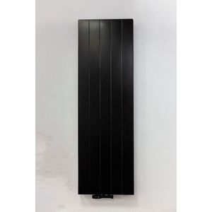 ECA 160x50 cm Type 22 - 2275 watt - ECA Verticale radiator gegroefde voorzijde - Mat Zwart (Ral 9005)