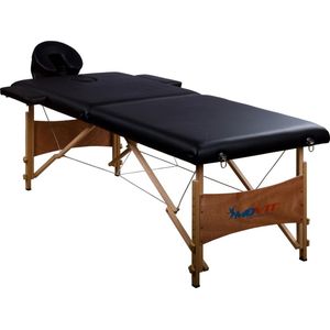 Behandeltafel - Massagetafel - Fysiotherapie - Tattoo stoel - Massage - Verstelbaar - Inclusief draagtas - 210 x 92 x 70 cm - Zwart