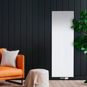 ECA 200x40 cm Type 22 - 2168 Watt - ECA Verticale radiator gegroefde voorzijde - Wit (Ral 9016)