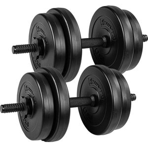 Dumbells - Dumbells set - Dumbell - Dumbels - Dumbel - Dumbell set - Gewichten - 20 kg - 2x 10 kg - Zwart