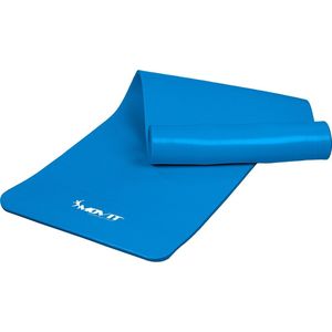 Yoga mat - Yogamat - Fitness mat - Sport mat - Fitness matje - Pilates mat - Oprolbaar - 190 x 100 x 1.5 cm - Hemelsblauw