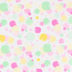 200 meter inpakpapier - cadeaupapier verfspetters en bubbels - inpakpapier roze, groen en geel