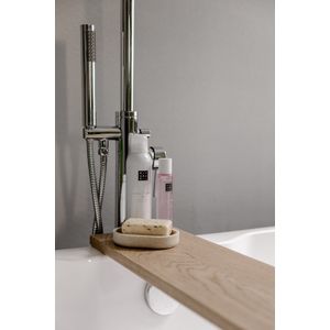 Badplank voor in bad 75 cm - Naturel look - Badplank eiken - Sterk en massief eikenhout - Badrek hout - Natuurlijke uitstraling