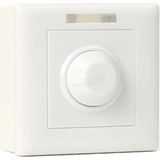 LED Dimmer - Rinzu Dimmy - Opbouw - 0-10V - 800W - Afstandsbediening - Enkel Knop - Incl. Afdekraam - Wit