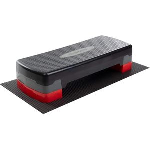 Fitness step - Step Board - Aerobic steps - Stepper - Step Bank - 3.2 kg - Kunststof - Zwart - 68 x 28 x 15 cm