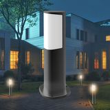 LED Tuinverlichting - Staande Buitenlamp - Brinton Tarin - 7W - Warm Wit 3000K - Mat Antraciet - Rond - Aluminium - 30cm