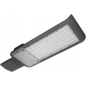 LED Straatlamp - Straatverlichting - Exotro Queny - 100W - Helder/Koud Wit 5000K - Waterdicht IP65 - Mat Antraciet - Aluminium