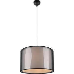 LED Hanglamp - Hangverlichting - Torna Bidon - E27 Fitting - 1-lichts - Rond - Mat Zwart - Aluminium