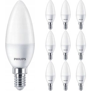 PHILIPS - LED Lamp E14 10 Pack - Corepro LEDcandle E14 Mat 2.8W 250lm - 840 Natuurlijk Wit 4000K | Vervangt 25W