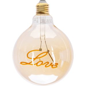 LED Lamp - Aigi Glow Love - E27 Fitting - 4W - Warm Wit 1800K - Amber
