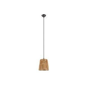 Trion Holz - LED Hanglamp - Bruin - E27 Fitting - 1-lichts - Rond