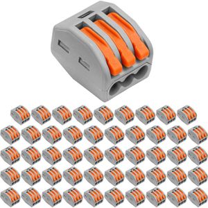 Lasklem - Verbindingsklem - 50 Stuks - Grijs/Oranje