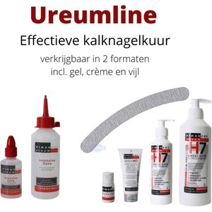 Ureumline-kalknagels behandelen - Effectieve kuur (LARGE) tegen kalknagels (voldoende voor +/- 8 maanden)-1 flesje nagelgel 100ml en een pompfles crème 250 ml-kalknagels-schimmelnagels-zwemmerseczeem