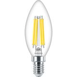 PHILIPS - LED Lamp E14 10 Pack - MASTER Value LEDcandle E14 Filament Helder 3.4W 470lm - 927 Zeer Warm Wit 2700K - Beste Kleurweergave - Dimbaar | Vervangt 40W