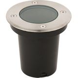 LED Grondspot - GU10 Fitting - Waterdicht IP67 - Inbouw - Rond - RVS Geborsteld