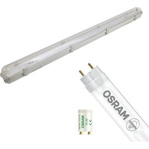 LED TL Armatuur met T8 Buis - OSRAM SubstiTUBE Value EM 865 - Igia Hari - 120cm Enkel - 16.2W - Helder/Koud Wit 6500K