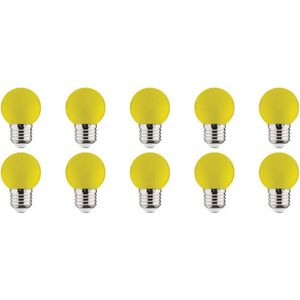 LED Lamp 10 Pack - Romba - Geel Gekleurd - E27 Fitting - 1W