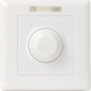 LED Dimmer - Rimo Dimmy - Opbouw - 0-10V - 800W - Afstandsbediening - Enkel Knop - Incl. Afdekraam - Wit