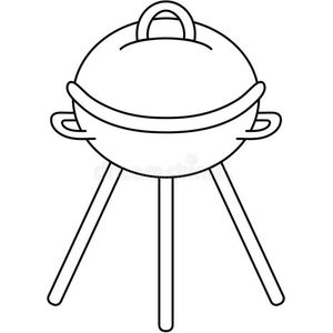 BBQ Hoes Rond - 45cm Doorsnee - 50CM Hoog - Wit - Met Spankoord - Tuinhoes - Afdekhoes - Barbeque Hoes - Bescherming