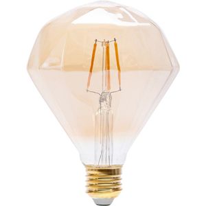 LED Lamp - Igia Glow Diamond - E27 Fitting - 4W - Warm Wit 1800K - Amber