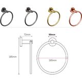 Leoni Rimbo - Handdoekring - Rond - Geborsteld Koper - PVD