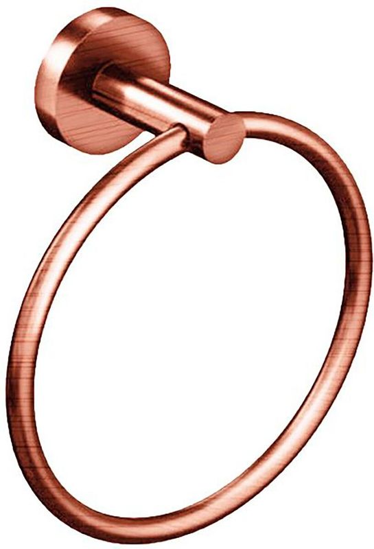 Leoni Rimbo - Handdoekring - Rond - Geborsteld Koper - PVD