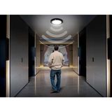 LED - Plafondlamp - Rond - Mat Zwart - Met Bewegingssensor en Aanpasbare Kleur