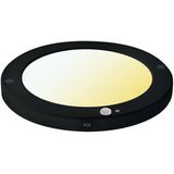 LED - Plafondlamp - Rond - Mat Zwart - Met Bewegingssensor en Aanpasbare Kleur