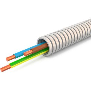 Flexibele Buis met VD Draad - Voorbedrade Flexbuis - 3x2.5mm - 16mm - 100 Meter