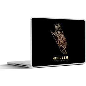 Laptop sticker - 10.1 inch - Stadskaart - Kaart - Nederland - Heerlen - Plattegrond - 25x18cm - Laptopstickers - Laptop skin - Cover