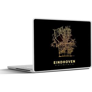 Laptop sticker - 15.6 inch - Plattegrond - Stadskaart - Kaart - Eindhoven - Nederland - 36x27,5cm - Laptopstickers - Laptop skin - Cover