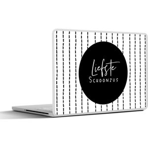 Laptop sticker - 11.6 inch - Zus - Schoonfamilie - Quotes - Design - 30x21cm - Laptopstickers - Laptop skin - Cover