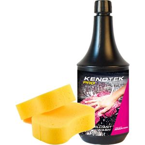Kenotek - Brilliant Wash + Spons - Autoshampoo - 1000ML