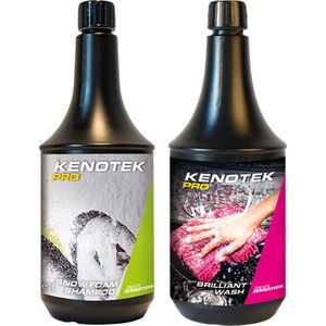 Kenotek - Snow Foam Shampoo + Brilliant Wash - 1000 ML - Schuimende shampoo - Autoshampoo