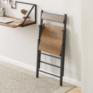 Klapstoel- Opvouwbare keuken- Eetkamerstoel- Bureaustoel Bureaustoel- Metalen frame