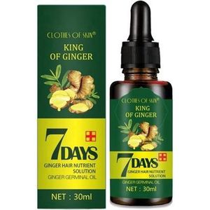 Haarserum 7days | 7daagse haarkuur | Bestrijding haaruitval | extracten van Gember voor stimuleren haargroei | Haar olie | Bewezen formule