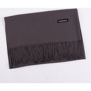 - Stijlvol- Comfortabel - Sjaal - Pashmina - Unisex - Cashmere - Kasjmier - 200X70cm - Donkergrijs –