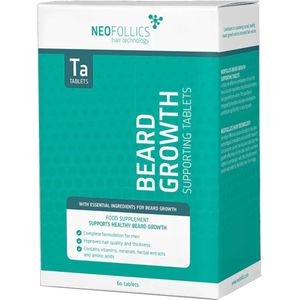Neofollics - Beard Growth Supporting Tablets - Voedingssupplement - 60 Stuks