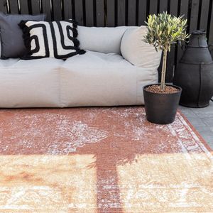 Rond Buiten vloerkleed sage - Roest- dubbelzijdig - EVA Interior - Rond 240 Ø - (XXL)