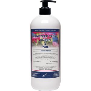 Handzeep Crème Rozen 1 liter - met gratis pomp