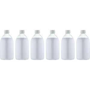 Scrubzout Perzik - 650 gram - Fles met witte dop - set van 6 stuks - Hydraterende Lichaamsscrub