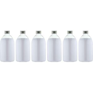 Scrubzout Perzik 650 gram - Fles met aluminium dop - set van 6 stuks - Hydraterende Lichaamsscrub