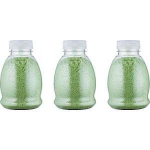 Badkaviaar Eucalyptus - 225 gram - Fles met transparante dop - set van 3 stuks - bad parels voor in bad