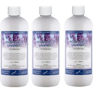 Bodylotion Lavendel 1 liter - set van 3 stuks