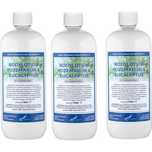Bodylotion Rozemarijn & Eucalyptus 1 Liter - set van 3 stuks