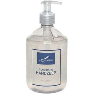 Vloeibare handzeep 500 ml met pomp - transparant