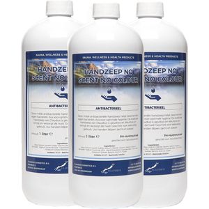 Handzeep No Scent, No Colour 1 liter - set van 3 stuks