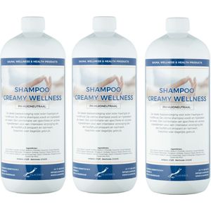 Shampoo Creamy Wellness - 1 Liter - set van 3 stuks - Voordeelverpakking - Haarverzorging